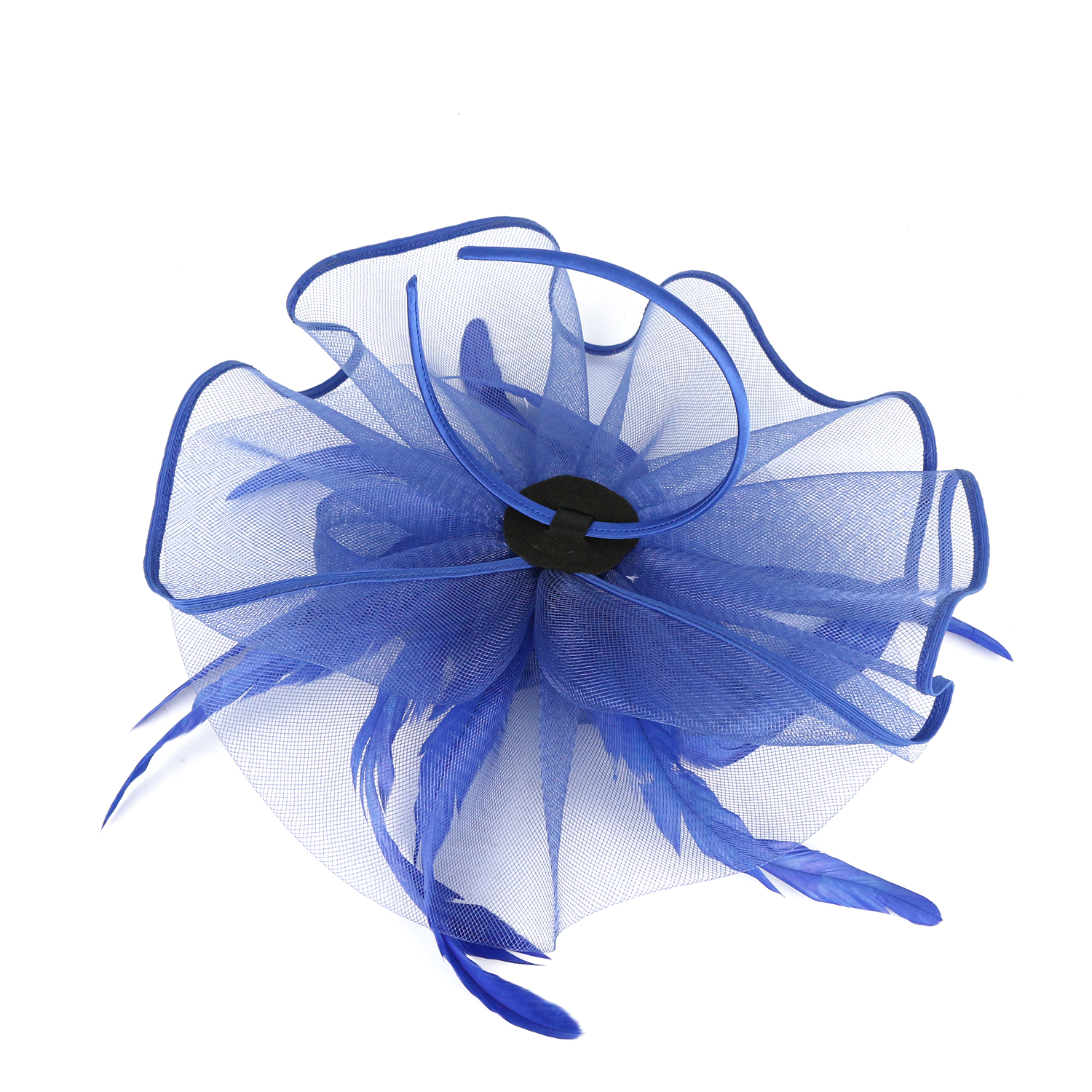 New Blue Fashion Women's Hat Western Style Lanquet Feather Luxury Headwear Party Gift Headwear XMZ-0023-A