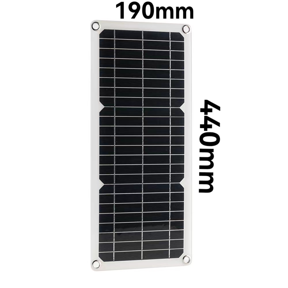 10W18V monocristallin silicium carte de charge solaire extérieur étanche chargeur portable double sortie USB + DC ventilateur de téléphone portable caméra voiture bateau batterie charge