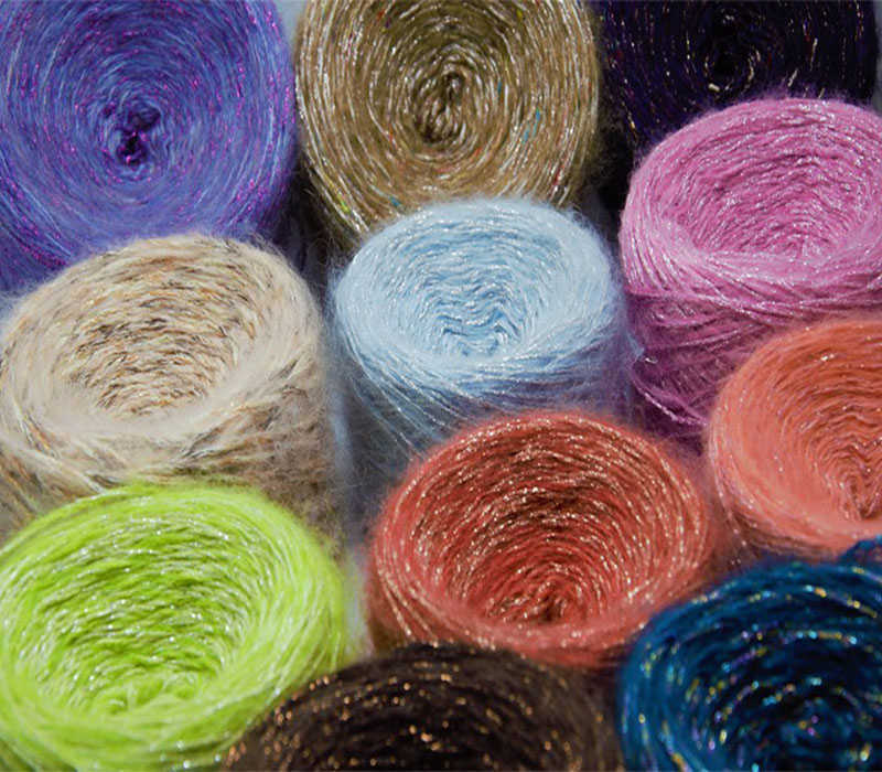 Fil 29 couleur 500g / boule Mohair fil de bloc de laine utilisé pour tricoter des pulls écharpes paillettes métallisées bricolage crochet livraison gratuite P230601