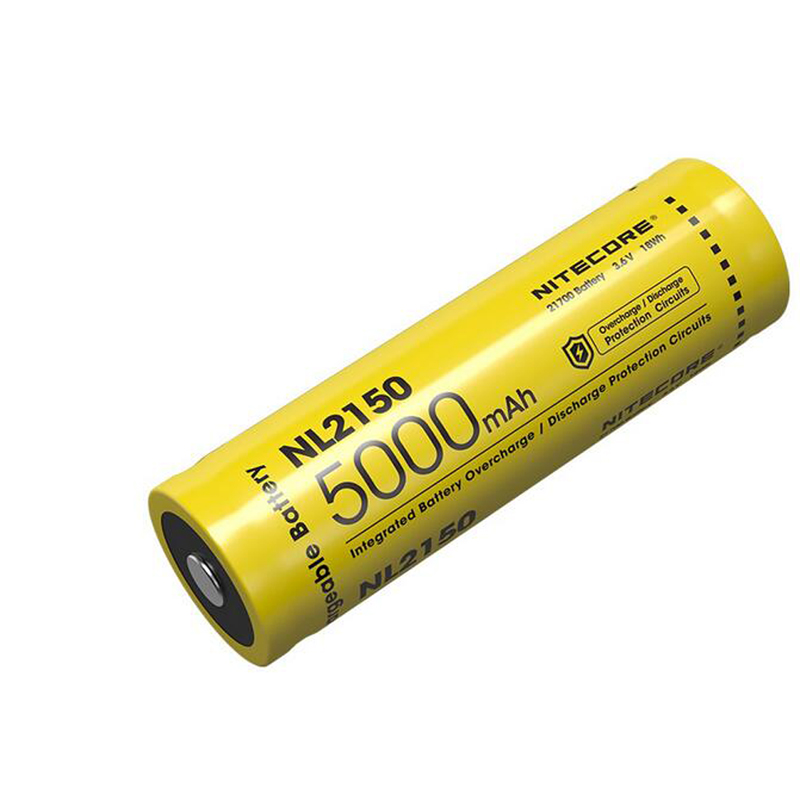 Autentica batteria al litio Nitecore NL2150 21700 5000mAh 5A 3.6V batterie ricaricabili agli ioni di litio torcia frontale LED Light Vs NL2150HPR