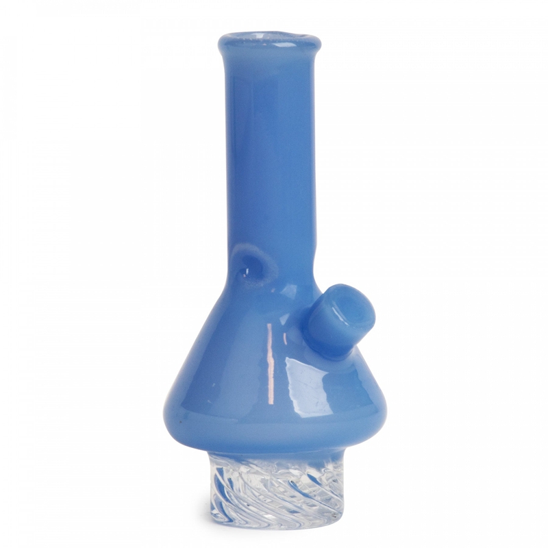 Senaste färgglada 30 mm rökning bärbar tjock glas handgjorda bubbla kolhydrater naglar dabber bong olje riggar vattenpipa shisha vattenpipe skål bubbler tips hatt dhl