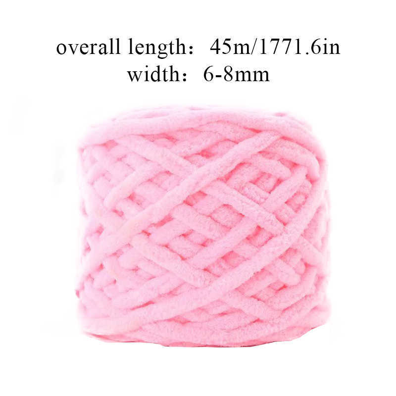 Garn 100g/boll chenille stickad mjuk isband bomullsscarf hatt pad dockan toffel virkning diy handgjorda ullgarn P230601