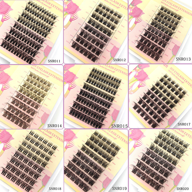 Lash Cluster DIY Eyelash Extensions 8-16mm Cluster Lashes Wispy False Eyelashes Enskilda fransar Extensions