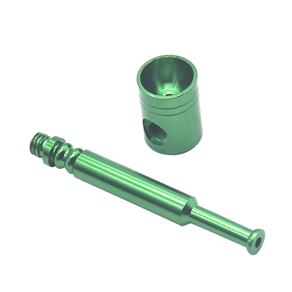 Pipes pour fumer La nouvelle pipe en métal avec une bouche fine et une tige droite peut être démontée, lavée et transportée
