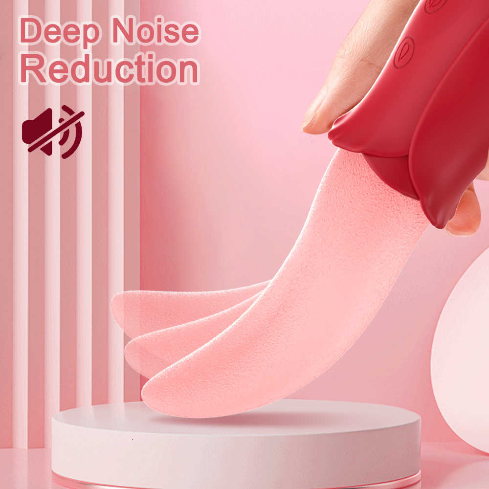 Krachtige Tong Likken Rose Vibrator Vrouwelijke 10 Modi g Spot Clitoris Stimulator Tepel Massager Mini Clit voor Vrouwen