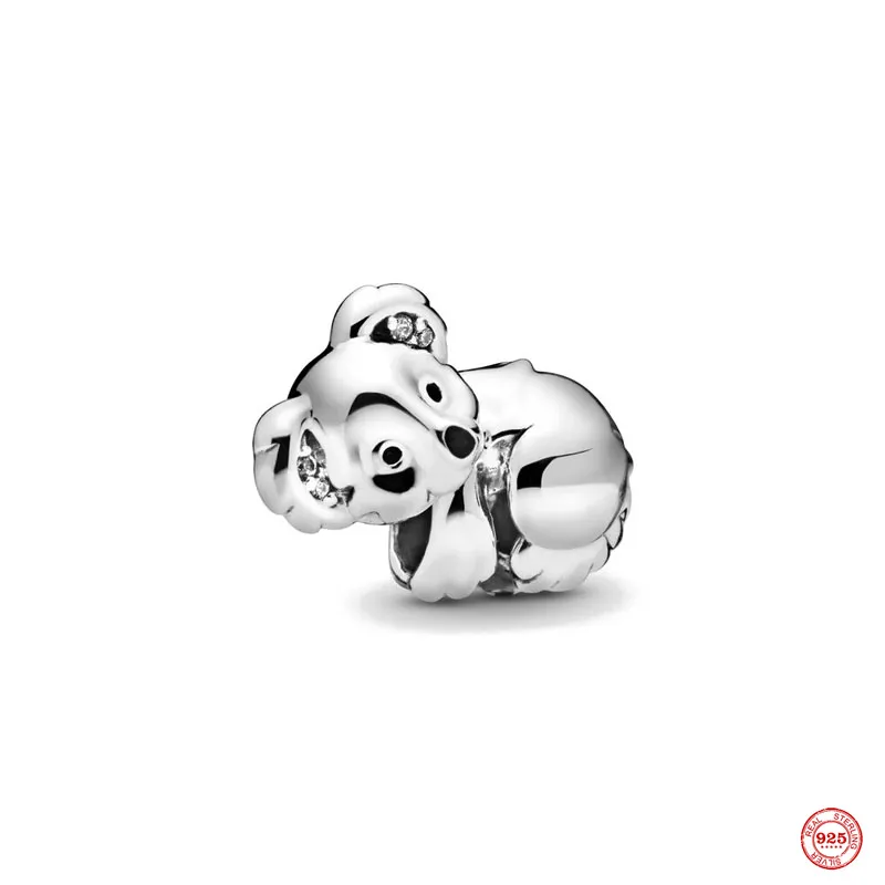925 Silver Fit Pandora stitch Bead Europe Cute Koala Turtle Snake Bracelet Charm Beads Dangle DIY Jewelry Accessories