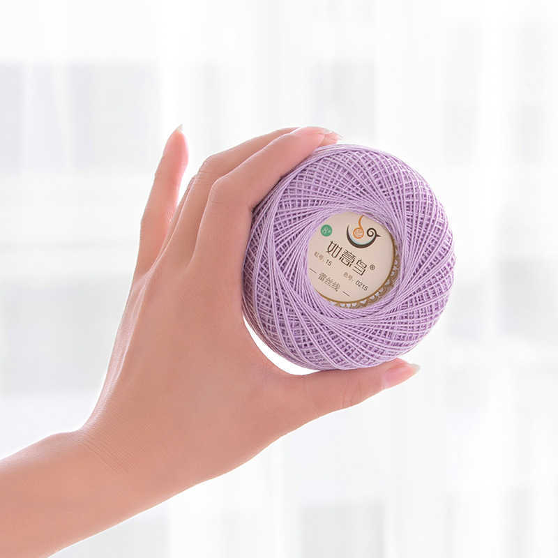 YARN 50G RUIYINIAO NO.8 LACE SUMMODITY COMODITY CROCHET COTTONT COTTON GRAIN GRAIN FINEWOL卸売P230601