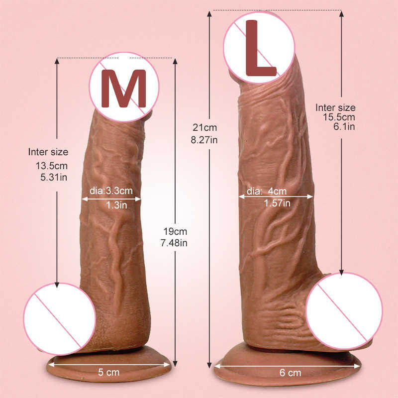 Massagegerät Gelugee Realistischer Silikondildo Riesiger Sauger Weiche Dildos für Frauen Masturbator Weibliche Vagina Massage Analplug Produkt