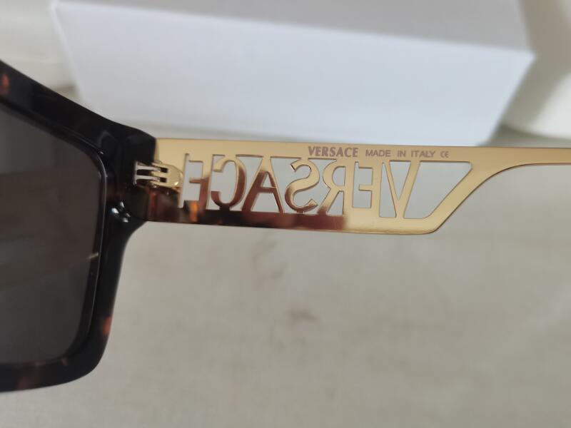 5A Occhiali da sole VS VE4431 Meidussa 90S Vintage Logo Eyewear Discount Occhiali da sole firmati Acetato Havana Frame 100% UVA / UVB Con scatola occhiali Fendave