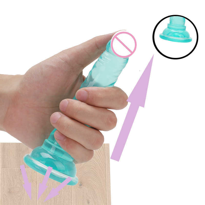 Realistische dildo met zuignap Enorme gelei voor vrouwen Grote penis Strapon Vrouwelijke vaginale masturbatie Anale plug Winkel