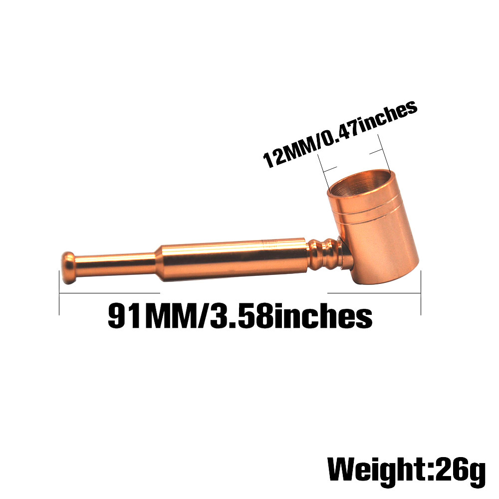 Smoking Pipes The new metal pipe with a thin mouth and straight rod can be disassembled, washed, and carried