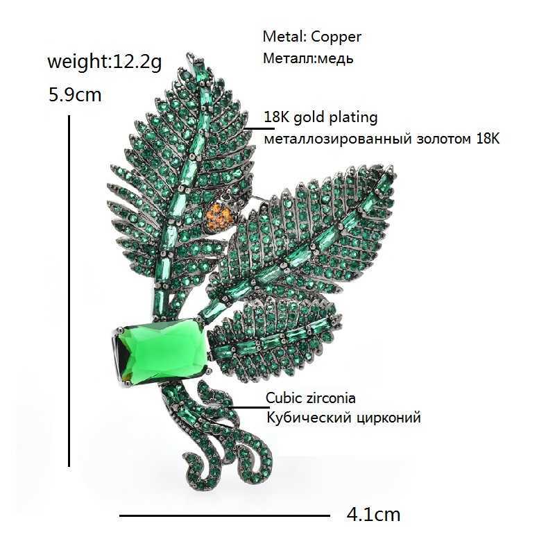 Pins Wuli Baby Losury Liście broszki dla kobiet Piękne kwiaty i rośliny imprezowy biurowy pin Pin G230529