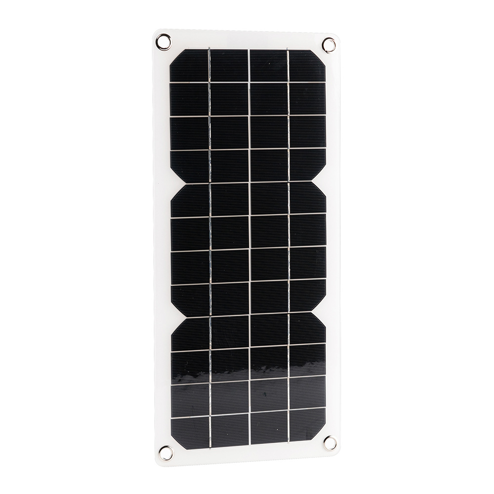 10W12V monocrystalline silicon solar charging board outdoor waterproof portable charger dual USB+DC output mobile phone fan camera car ship battery charging