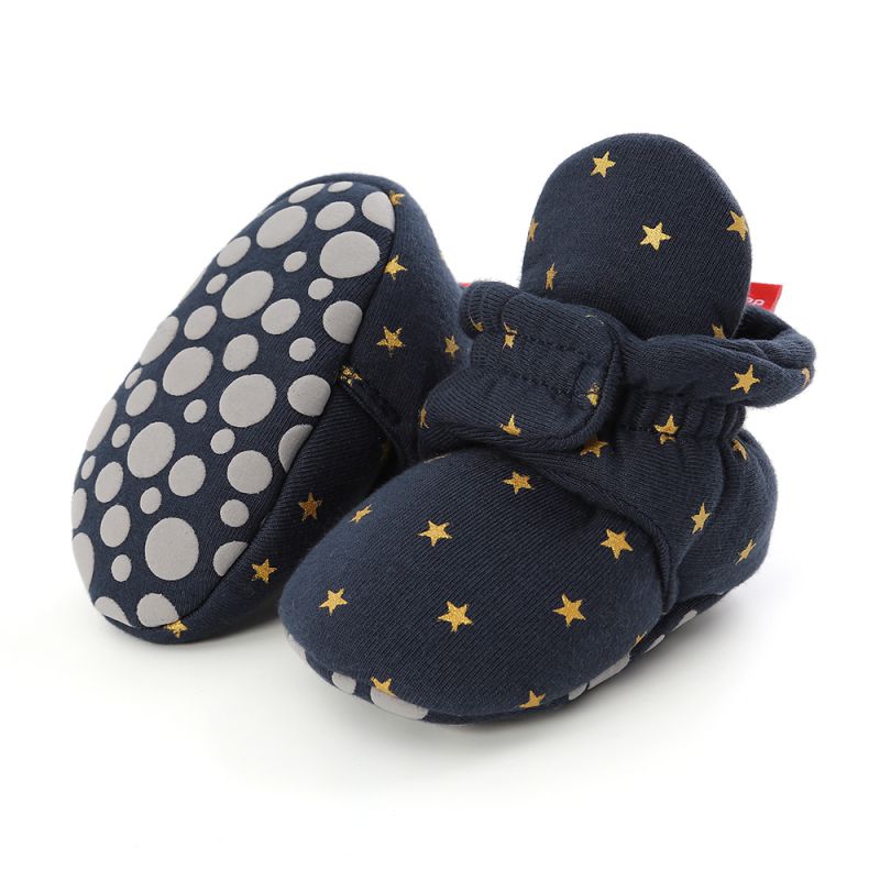 Nouveau-né bébé chaussettes chaussures garçon fille enfant en bas âge premiers marcheurs chaussons coton doux anti-dérapant chaud bébé berceau chaussures