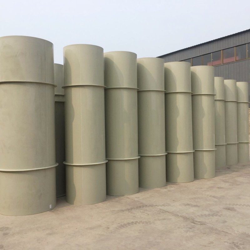 PP pipe large diameter white plastic industrial ventilation pipe non-standard high temperature resistance