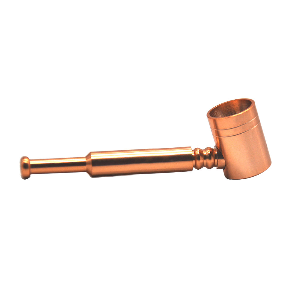 Pipes pour fumer La nouvelle pipe en métal avec une bouche fine et une tige droite peut être démontée, lavée et transportée
