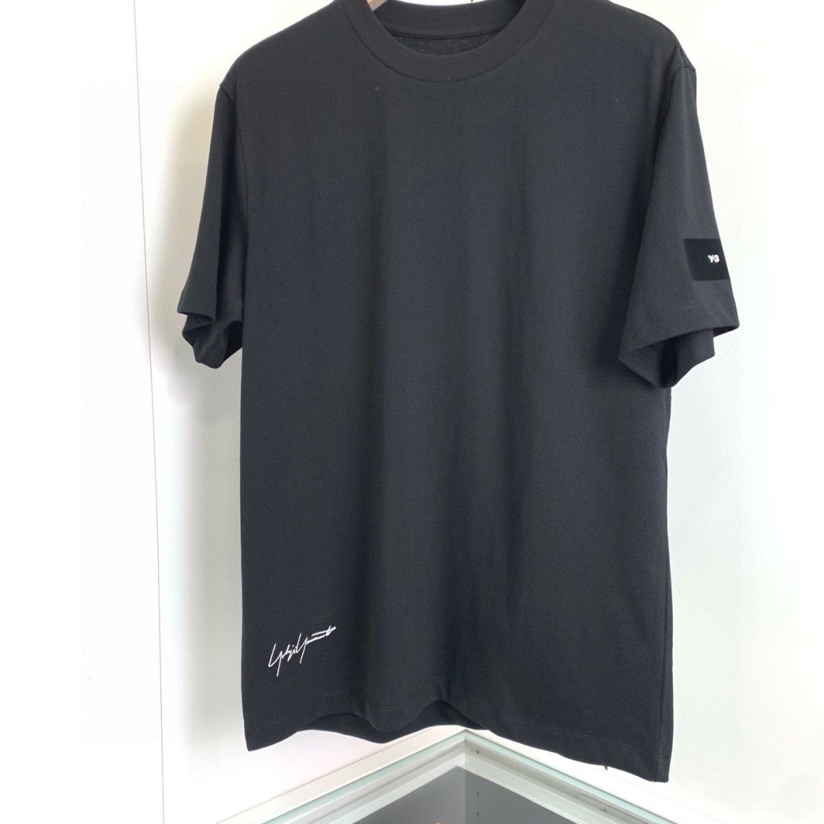 男性TシャツデザイナーシャツY3夏ヨーロッパとアメリカシグネチャー印刷カップル綿カジュアルラウンドネックショートスリーブTシャツ
