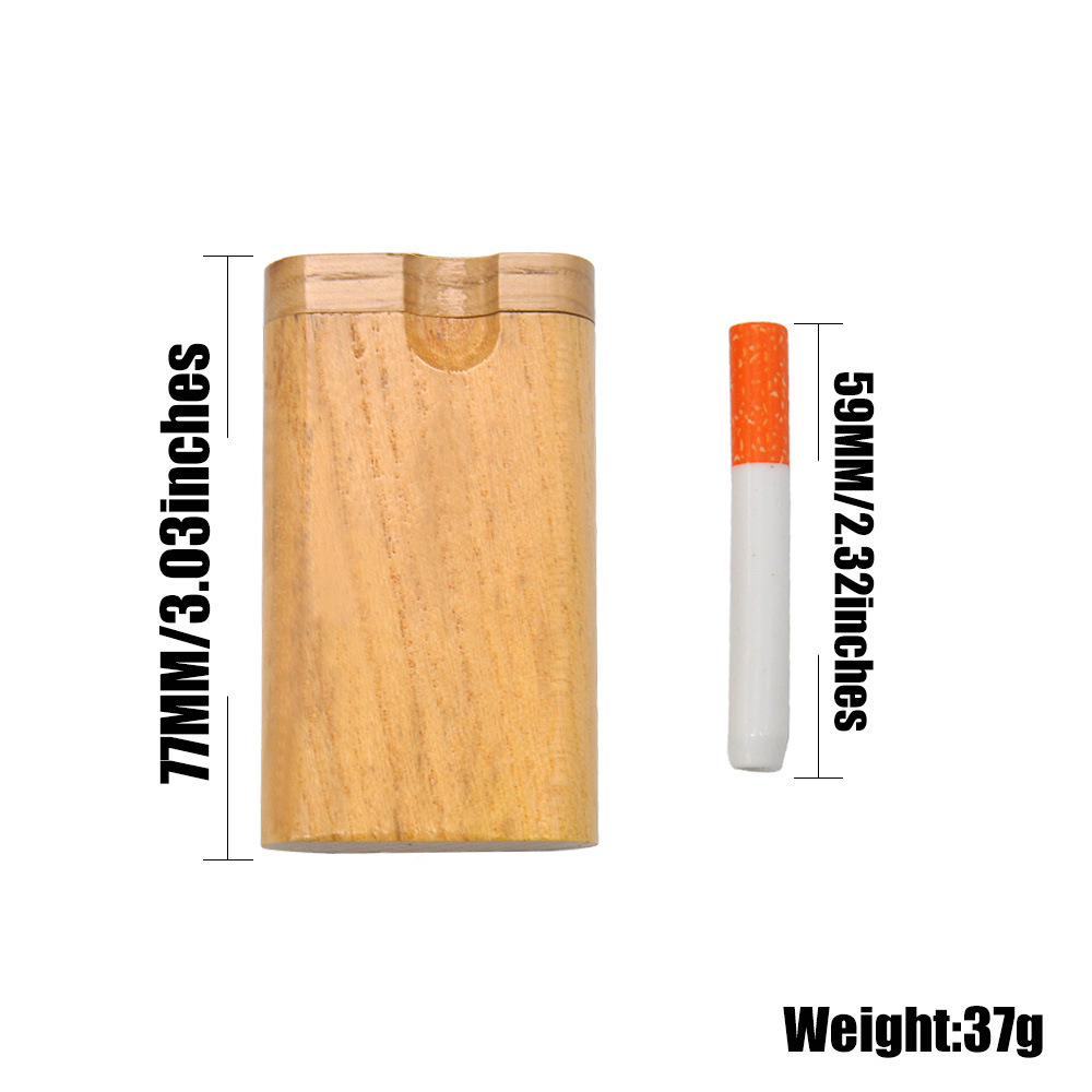 Smoking Pipes Direct Selling New Mini Wooden Cigarette Box Short Style