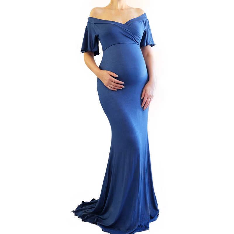 Maternity Dresses Pregnant women's clothing women's wrap pleated maternity clothing solid color short sleeves V-neck loose fitting dress G220602