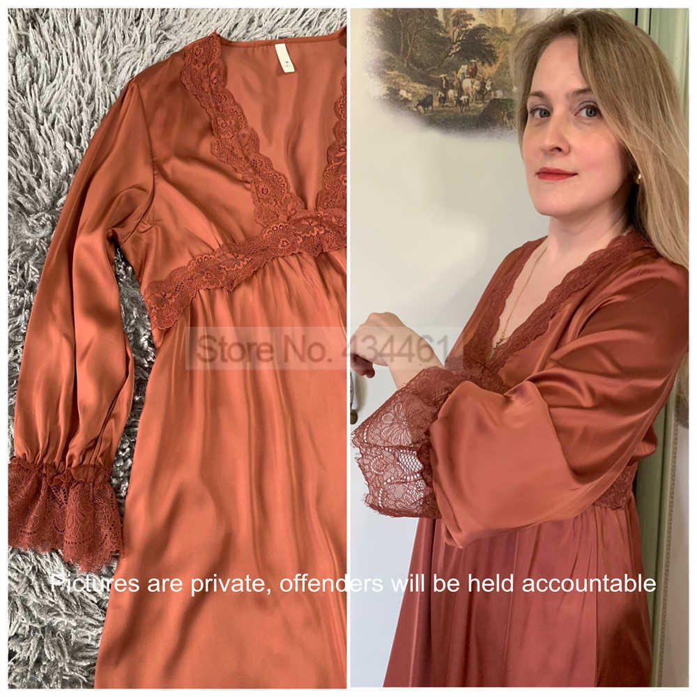 Sexy Pyjamas, Satin-Nachthemd mit Spitze, Damen-Schlafkleid, sexy V-Ausschnitt, intime Dessous, süßes Nachthemd im Prinzessinnen-Stil, Sommer-Kimono-Kleid J230601