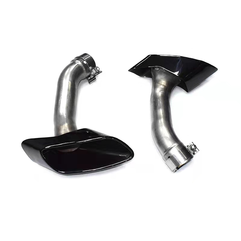 Auto Uitlaatpijp Uitlaat Tips Rvs Voor Bmw X6 E71 30D 35D 2008-2013 Koolstofvezel Uitlaat nozzles Staarten Keel