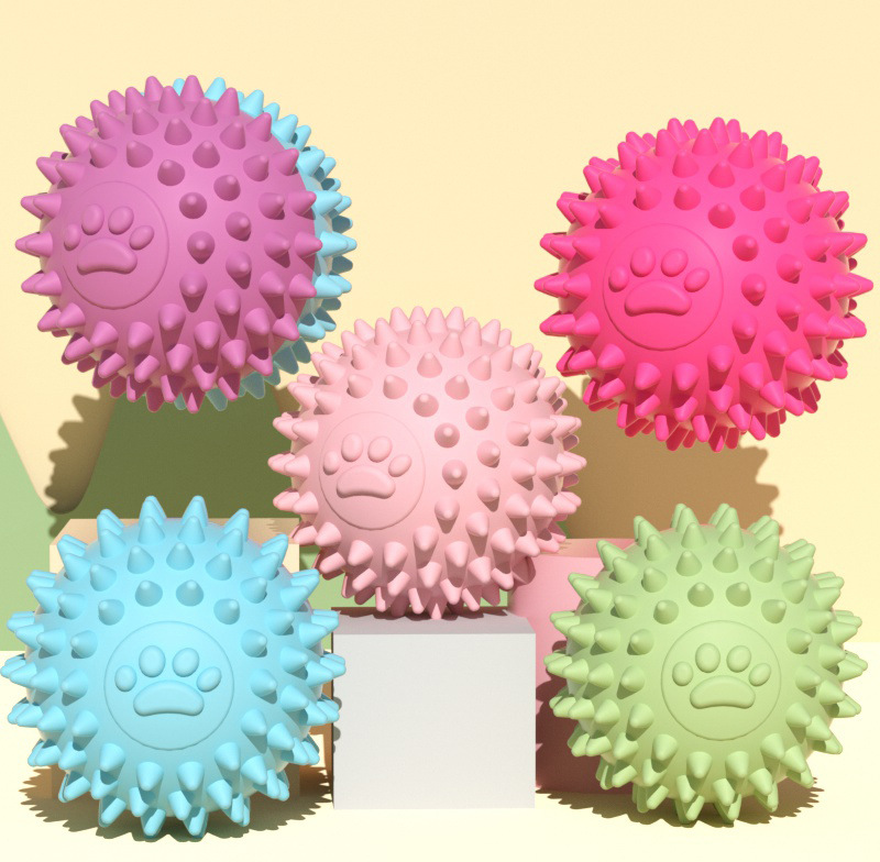 Jouets de friandises pour chiens balle TPR jouet à mâcher pour animaux de compagnie chiens jouet interactif drôle pour petit grand chien nettoyage des dents mâcher jouer