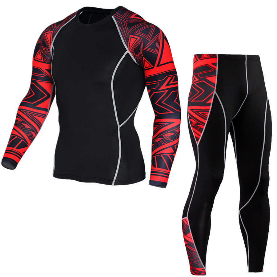 Survêtements pour hommes MMA Compression Suit Hommes Fitness Sports Set Training Gym Sportswear Workout Jogging Suit Running Rashguard Legging Survêtement Hommes J230601