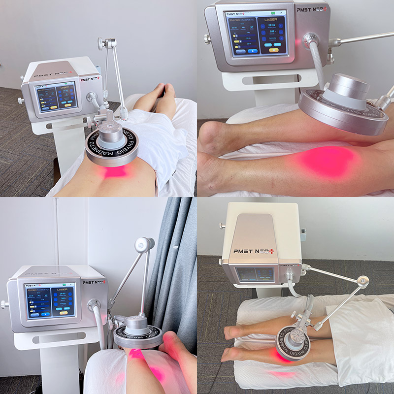 De nieuwste 2-in-1 magnetische therapie plus 650 808NM lage laserapparaten voor pijnverlichting EMTTS fysieke behandeling