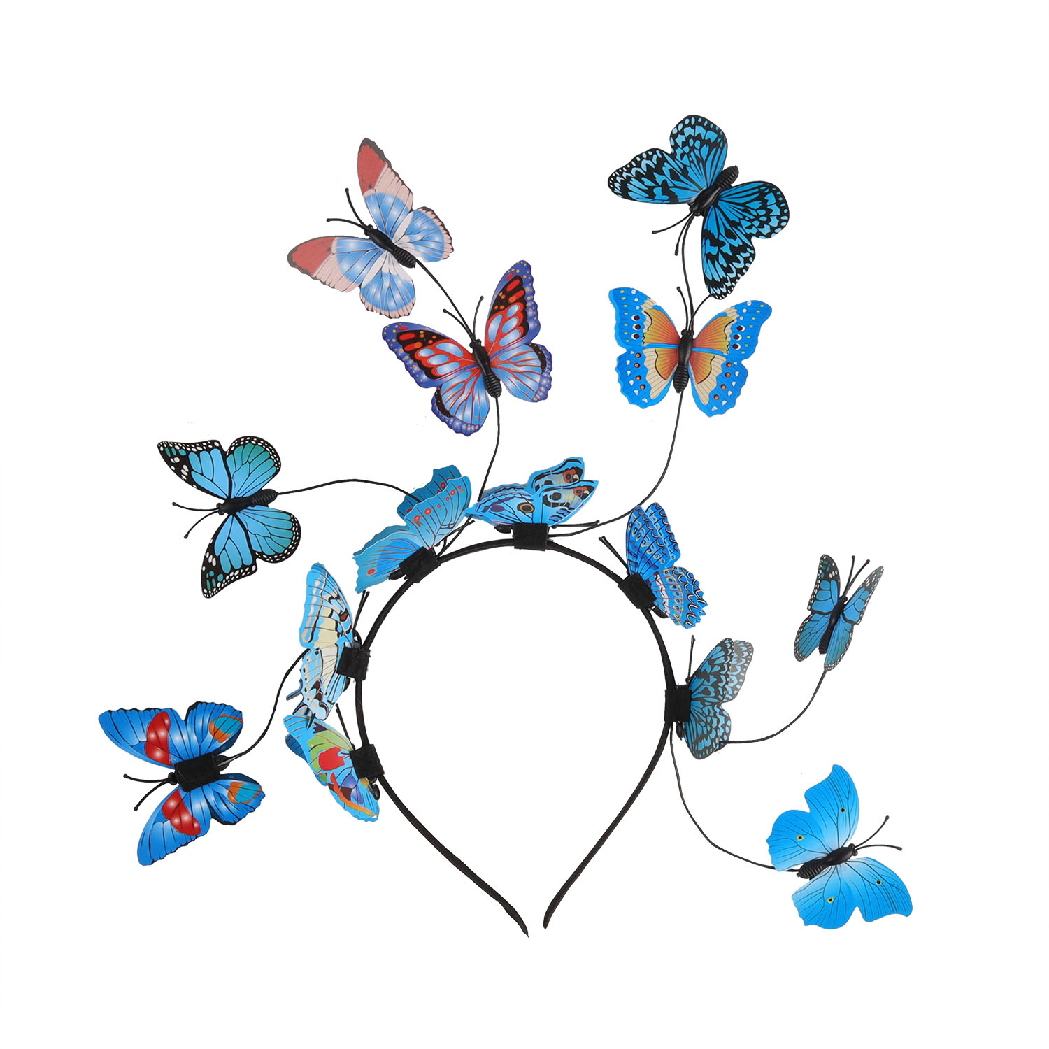 Simulazione esagerata accessori capelli fascia a farfalla bambini Mori Xianmei fascia a farfalla colorata corona regalo di compleanno X MZ-0038