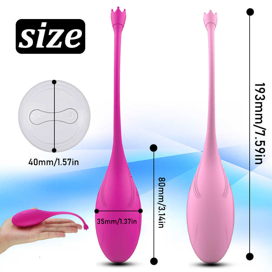 Massager Draadloze afstandsbediening Strakke oefening Vibrerend ei 10 snelheden g Spot Clit-vibratorbal voor vrouwen Vaginale stimulatie Volwassene