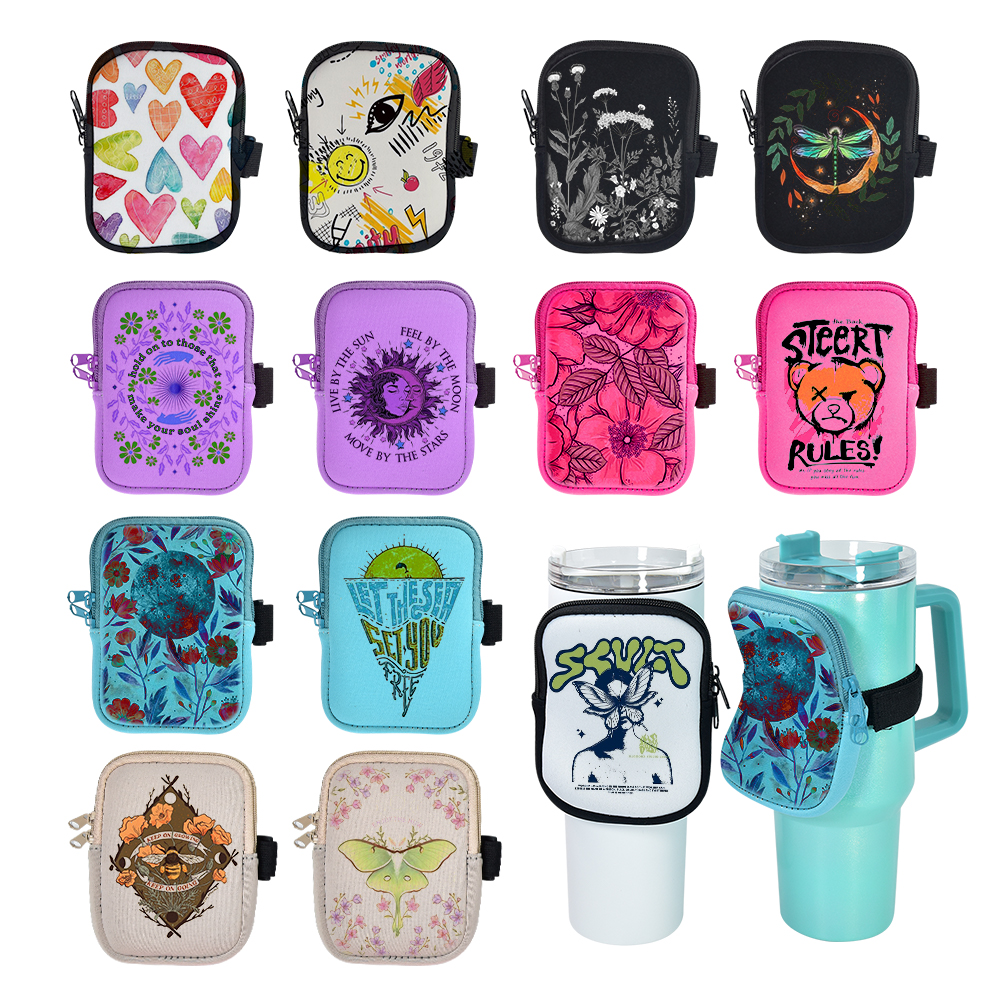 Sublimation Néoprène Multi-Fonction Protable Mini Sac De Bouteille pour 40 oz Gobelets Porte-Bouteille D'eau Portable Sports De Plein Air Z11