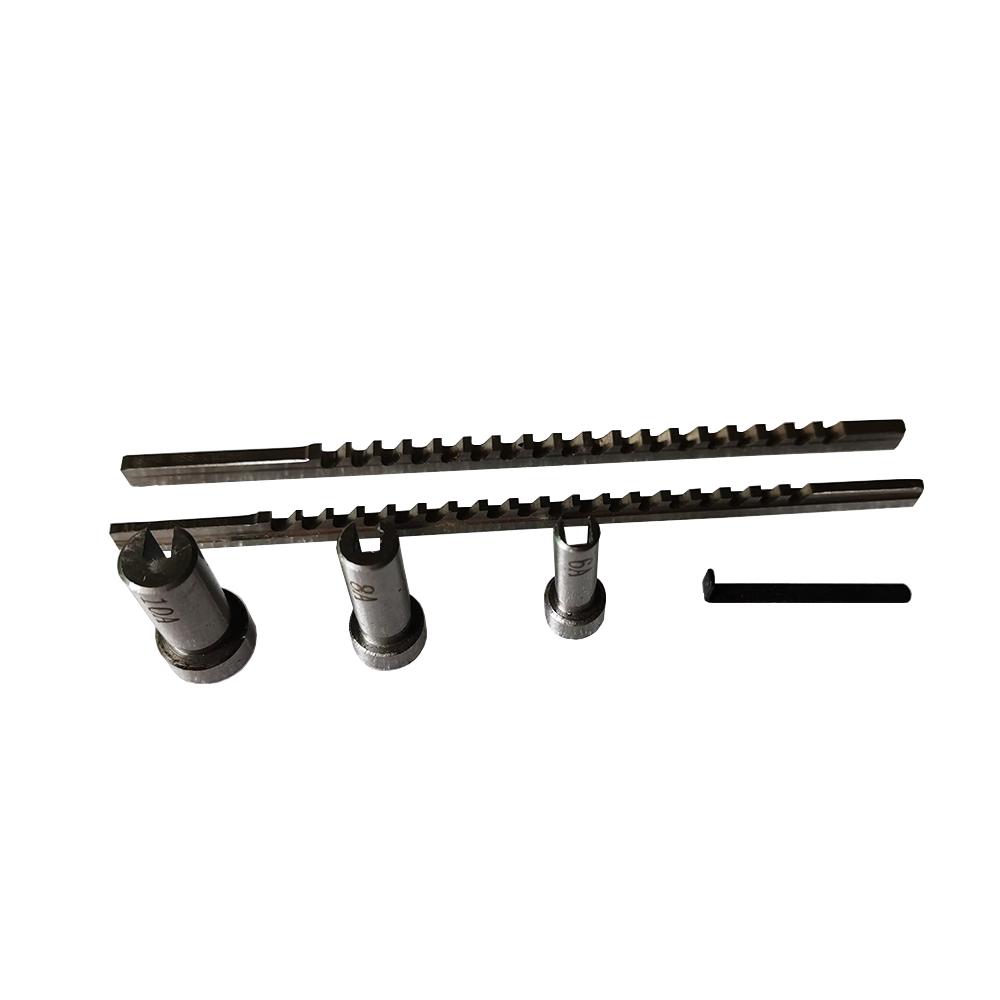 Braadspit HSS Keilnut-Räumnadel-Set, metrische Größe, 2 mm, 3 mm Räumnadeln, 6/8/10 Bundbuchsen mit Unterlegscheiben, CNC-Schneidwerkzeuge