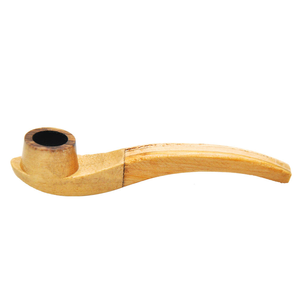 Pipes à fumer Apparence créative de pipe en bois faite de bois Phoebe pur fait à la main, porte-cigarette mini pipe