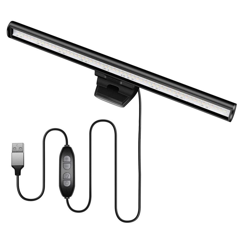 Gadgets LED LECTURE CLIP Light Clip Dimmable USB pour ordinateur PC Bar de bureau Barreau de bureau Eye Soins Réglable Bright Neutre blanc chaud