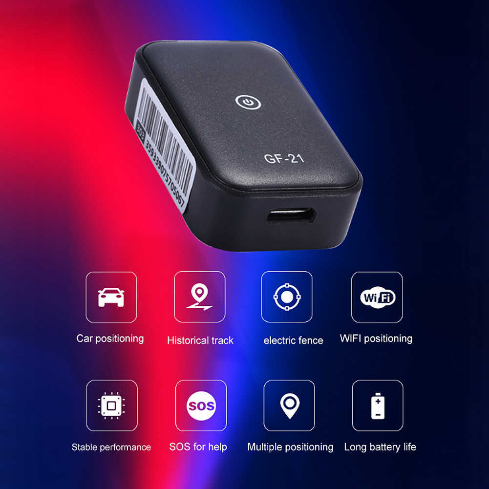 Ny GF 07 09 21 22 Bil Tracker Vehicle Truck GPS Locator Anti-Lost Recording Tracking Device kan röstkontroll telefon wifi lbs