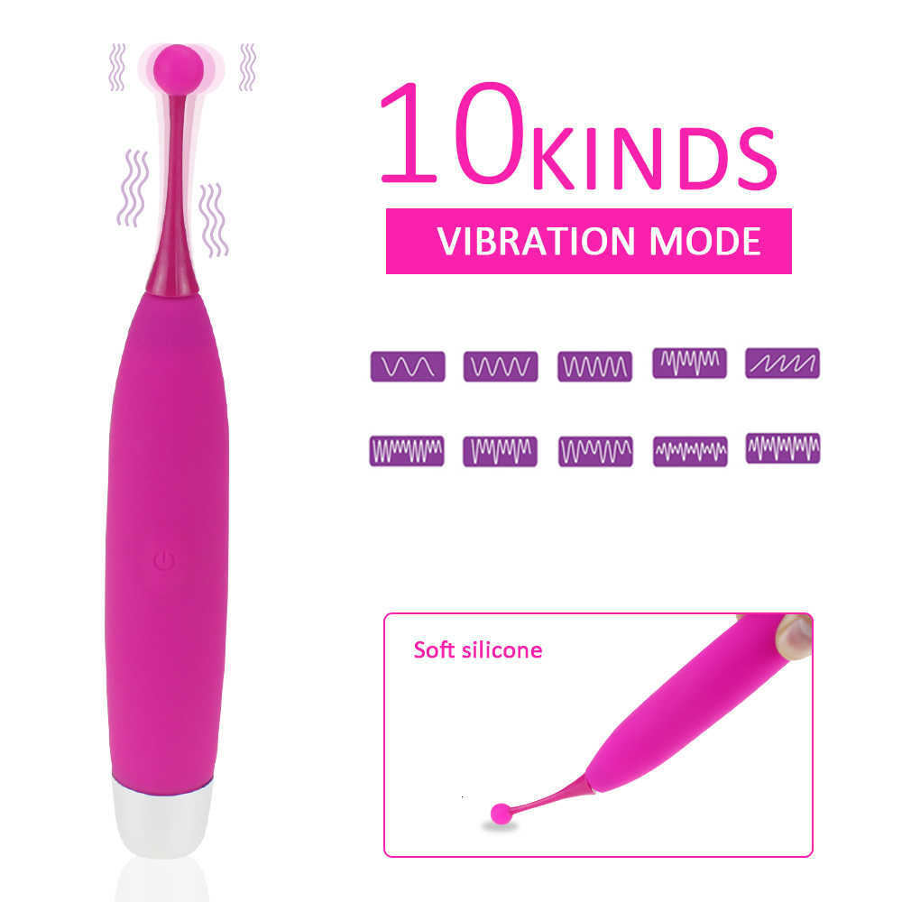 Masseur puissant vibrateur clitoridien 10 Modes de Vibration g Spot orgasme pour les femmes précision précise Vibrations fréquence érotique