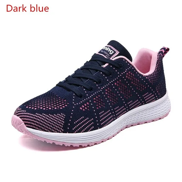 Women and Men Walking Shoes Lightweight Sports Slip Resistant Wild Comfortable Sneakers Breathable Knitted Shoes for Trainers Size 36-45