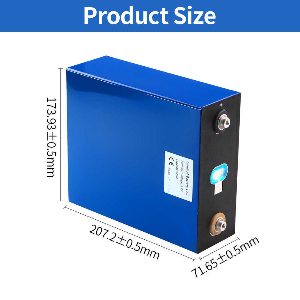 Grade A 320AH Lifepo4 Battery 3.2V Rechargeable Golf Cart Lfp Batteries Deep Cycles Marine Cell Perfect For Camping EV RV Boats
