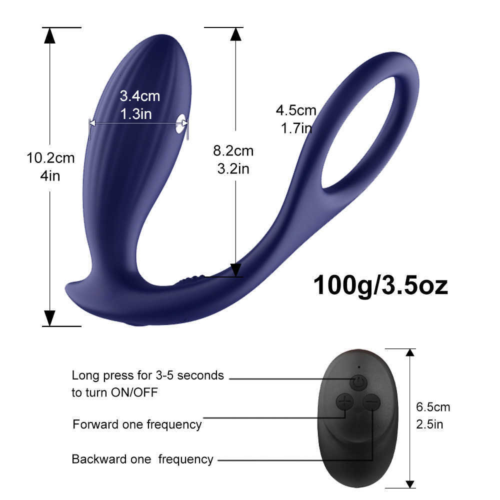 Elektrischer Schock-Prostata-Butt-Plug-Stimulator, Verzögerungs-Ejakulationsring, erotischer Anal-Vibrator-Dildo für Paare