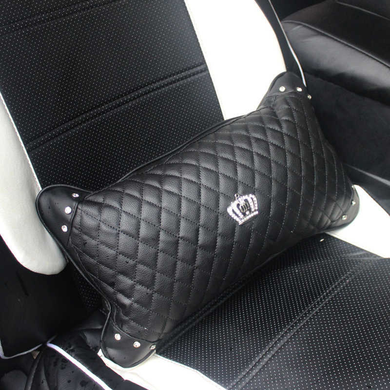 New Universal PU Leather Car Steering Wheel Cover Bling Rhinestone Crystal Car Interior Decro with Crystal Crown Accessories Black