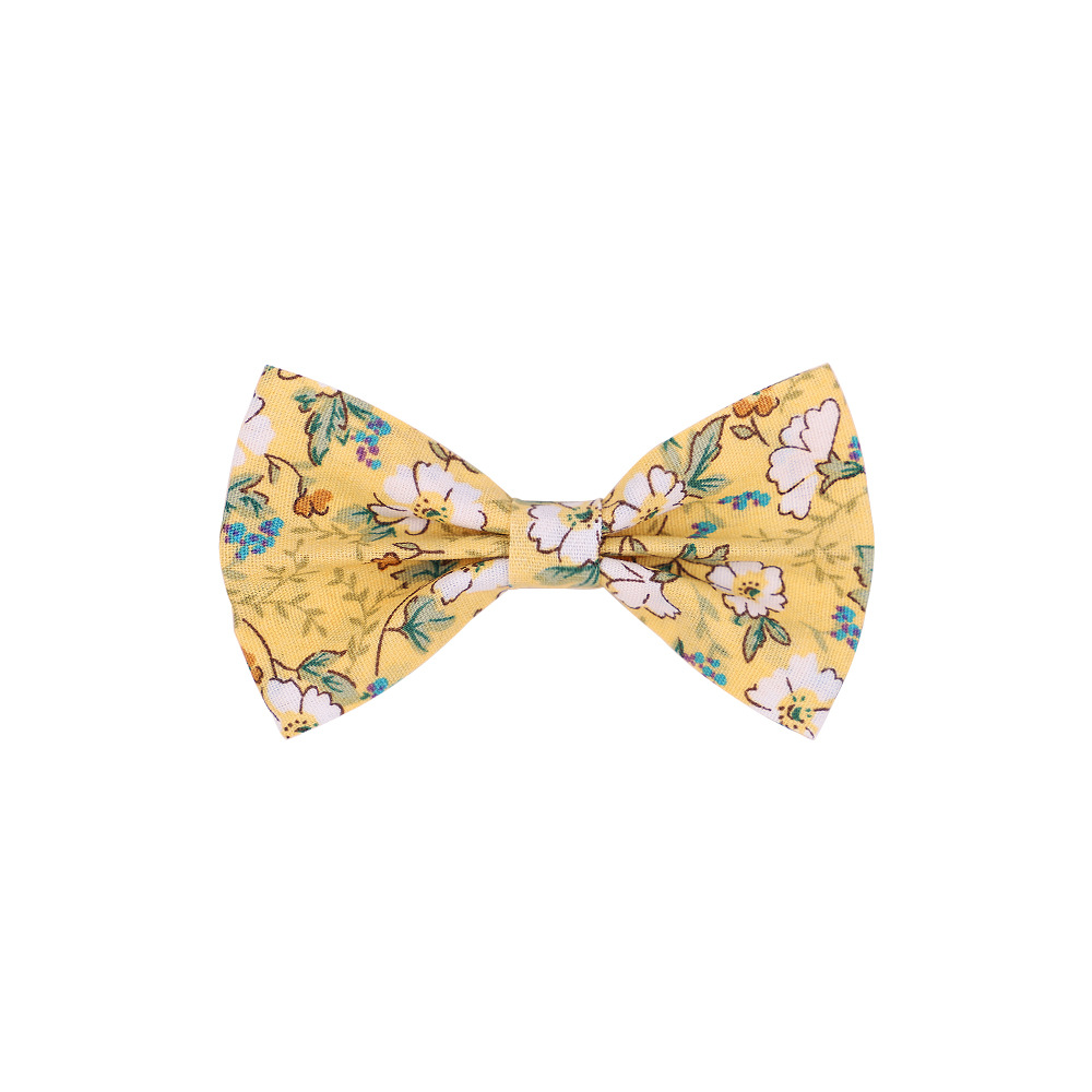 7*4 CM Colorful Flowers Pattern Bows Princess Hairpins Cute Print Bowknot Bangs Barrettes Sweet Kids Hair Accessories