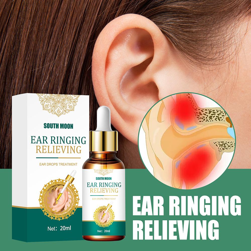 Trimmers Tinnitus Ear Drops Gentle Ear Cleaner Ear Infection Treatment Cleansing Solution Ear Health Care for Adults 20ml TKing