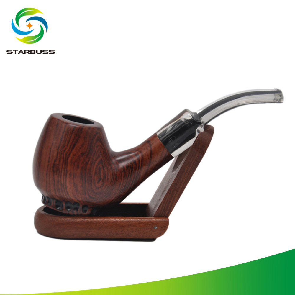 Smoking Pipes Direct supply of rosewood smooth faced pipe flannel bag packaging