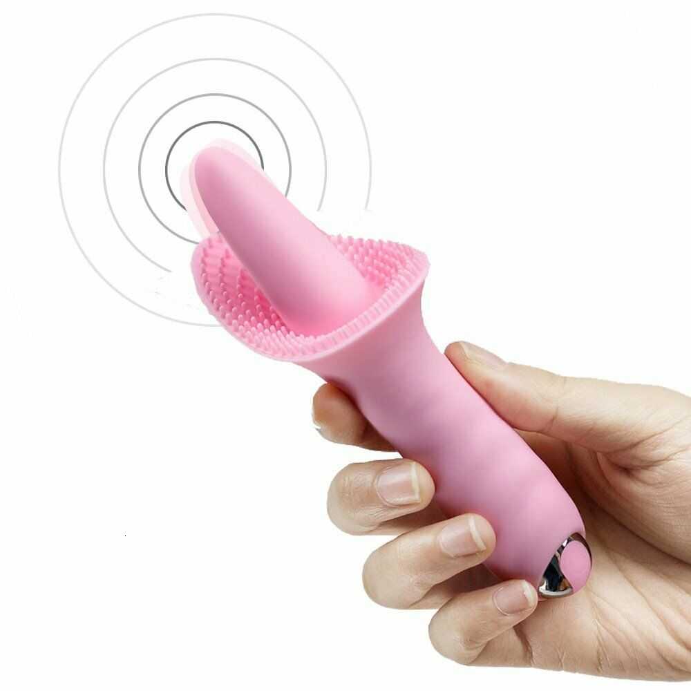 Massager Vibrator Nipple Clitoris Massage Soft Tongue Masturbator Licking Flirt for Women Couples Open Leg Handcuff Bdsm Bondage