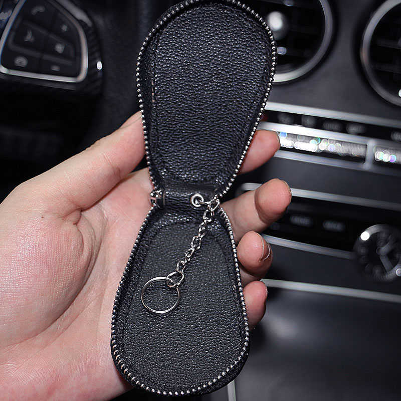 Nouveau cristal strass porte-clés voiture porte-clés en cuir véritable porte-clés sac mode femmes diamant clé couverture taille universelle