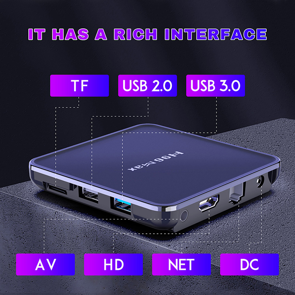 H96 MAX V12 Smart Android 12 TV BOX 4G 64GB 32G 4K RK3318 Dual Wifi BT Media player H96MAX TVBOX Set top BOX