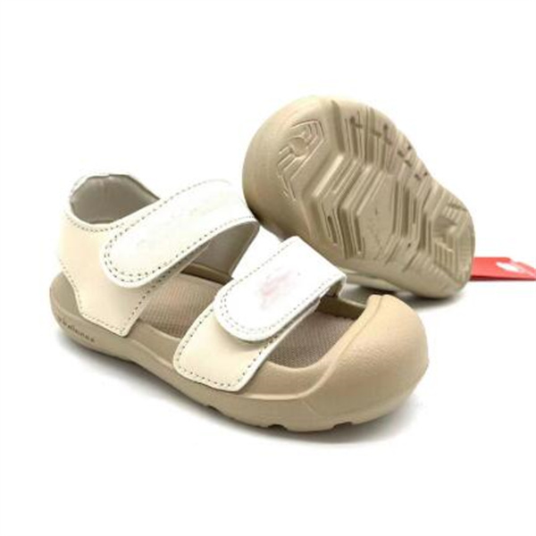 Été nouvelles sandales pour garçons et filles autocollant magique fond souple orteil enveloppant chaussures de pataugeoire de plage