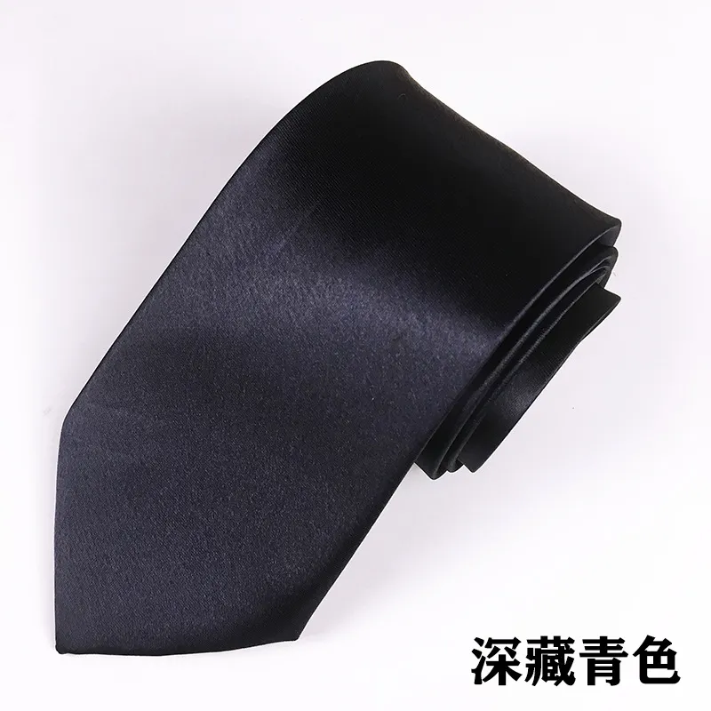 Tie Men`s Smooth Solid 8cm Business Dress Wide Edition Tie Wedding Red and Black Wholesale