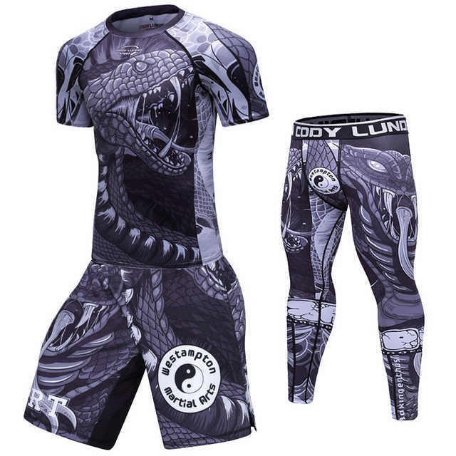 Męskie dresy męskie garnitur sportowy marka gimnastyczne rajstopy treningowe trening piłkarski trening joggingowy sportowy dressit BJJ MMA Rash Guard J230601