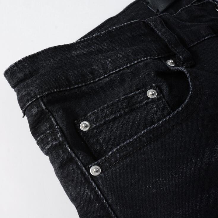 2023men's Jeansメンズレトロパッチワークフレアパンツワイルドスタックリッピングロングズボンストレートy2kバギー洗浄